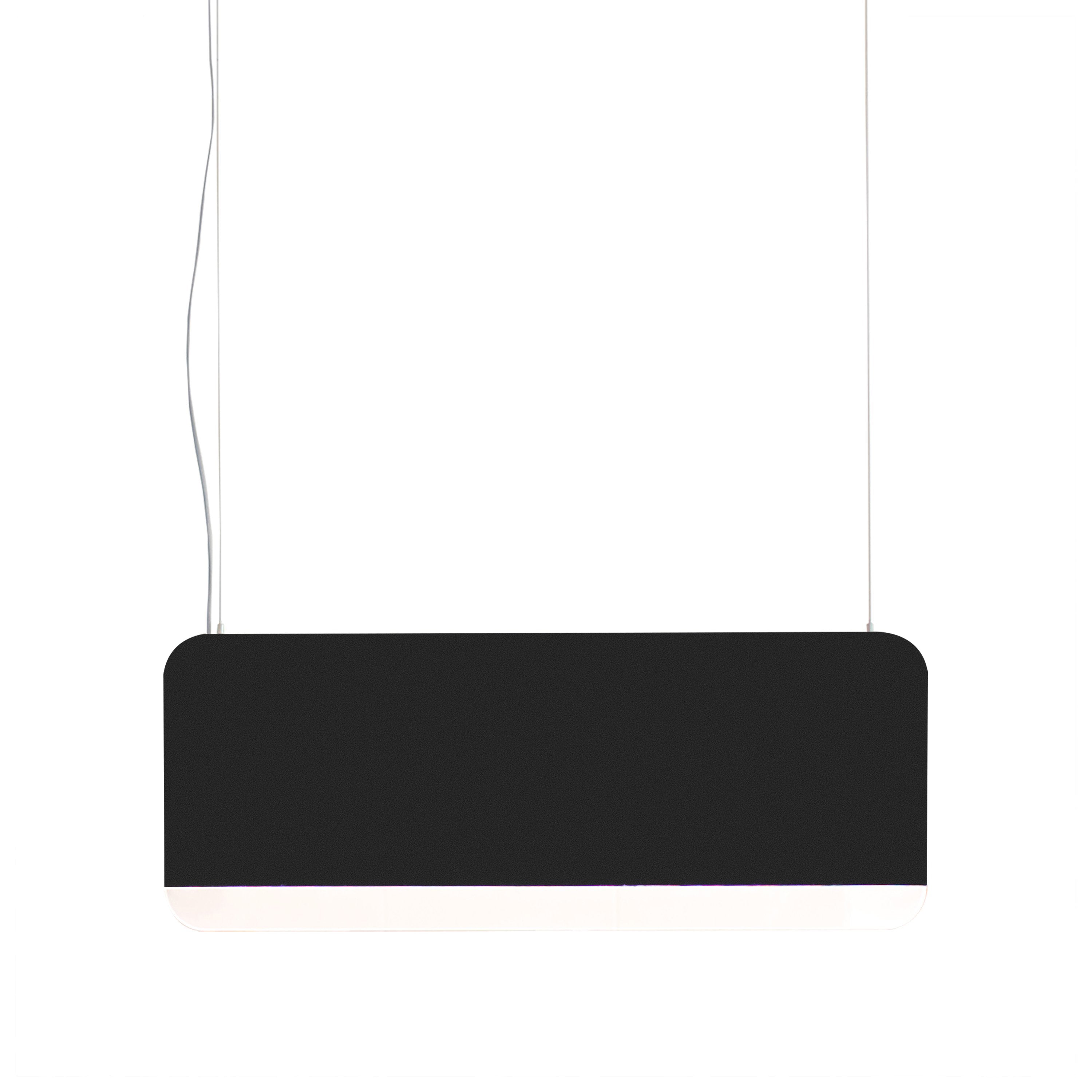 Slab 90 Pendant Light: Black Wool