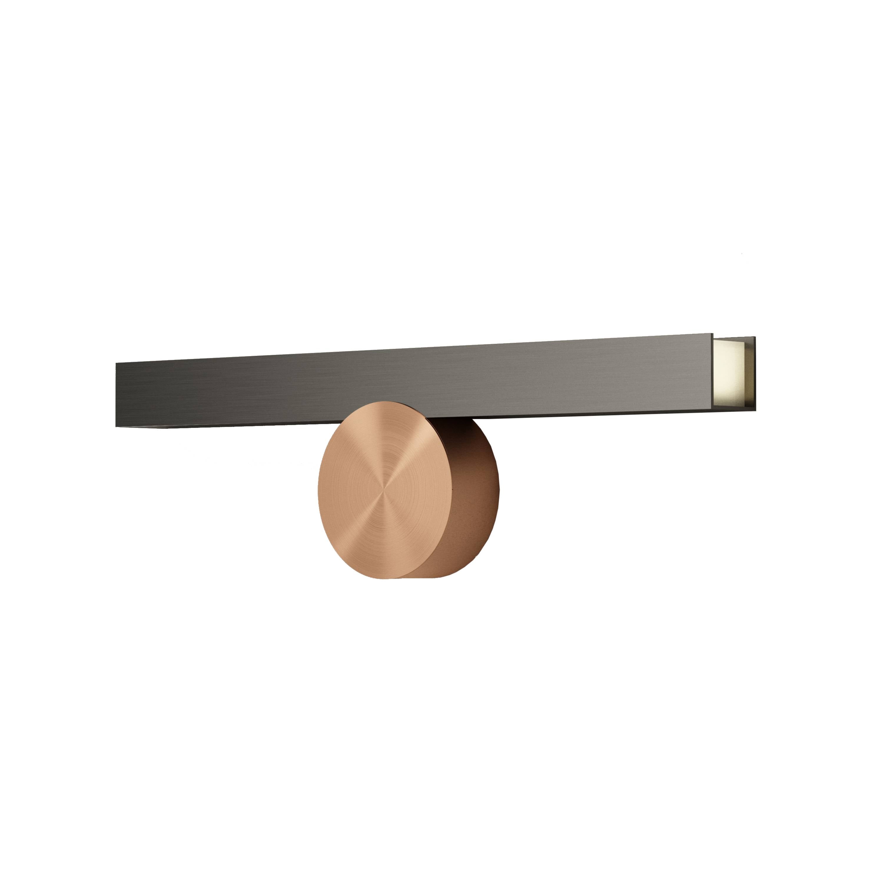 IP Calé(e) Wall Light: Version 1 + Satin Graphite + Satin Copper