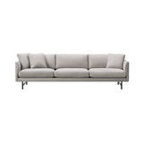 Calmo 3 Seater Sofa: Metal Base + Small - 98.4