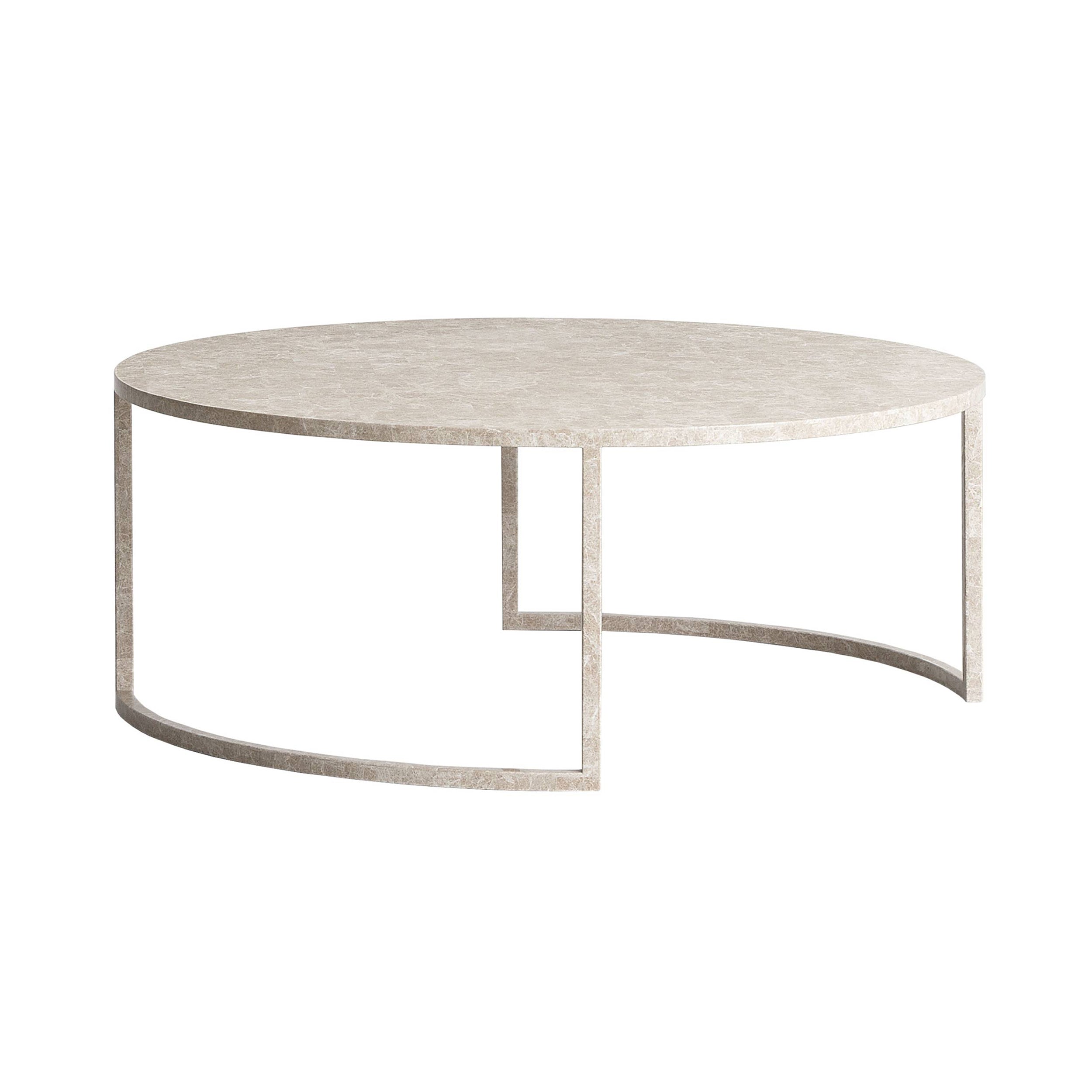 BK Center Table: Light Emperador + Round