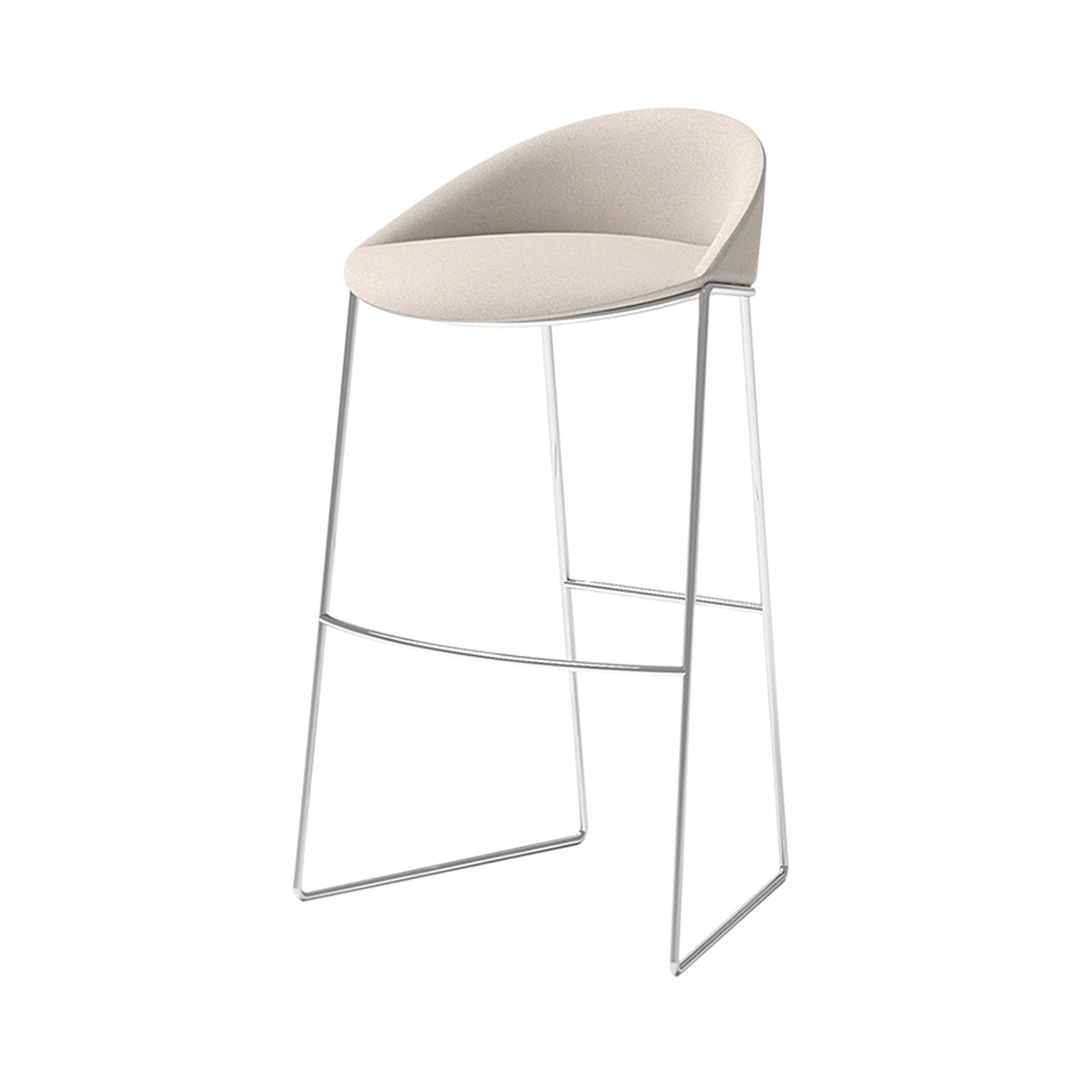 Circa Bar + Counter Stool: Bar + Chrome