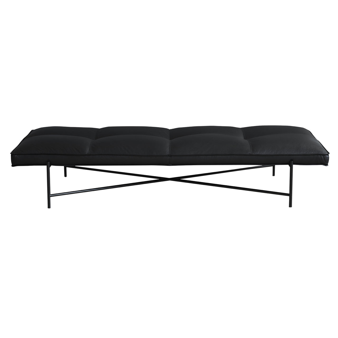 Daybed: Black + Black Leather