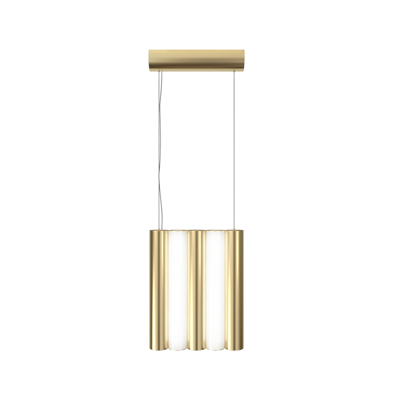 Gamma Suspension Lights: L5 + Satin Brass