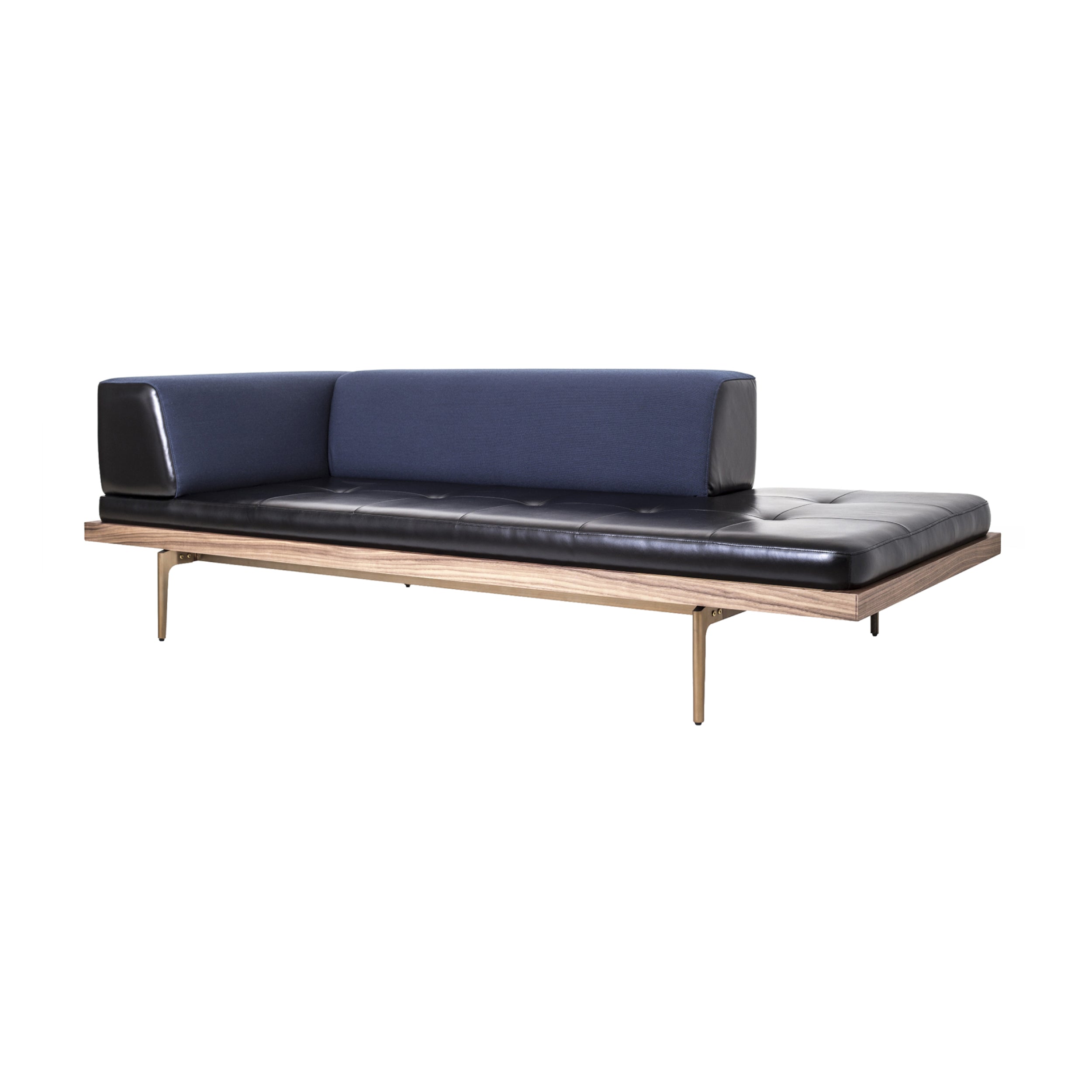 Discipline Sofa: Corner + Natural Oak + Corner Left