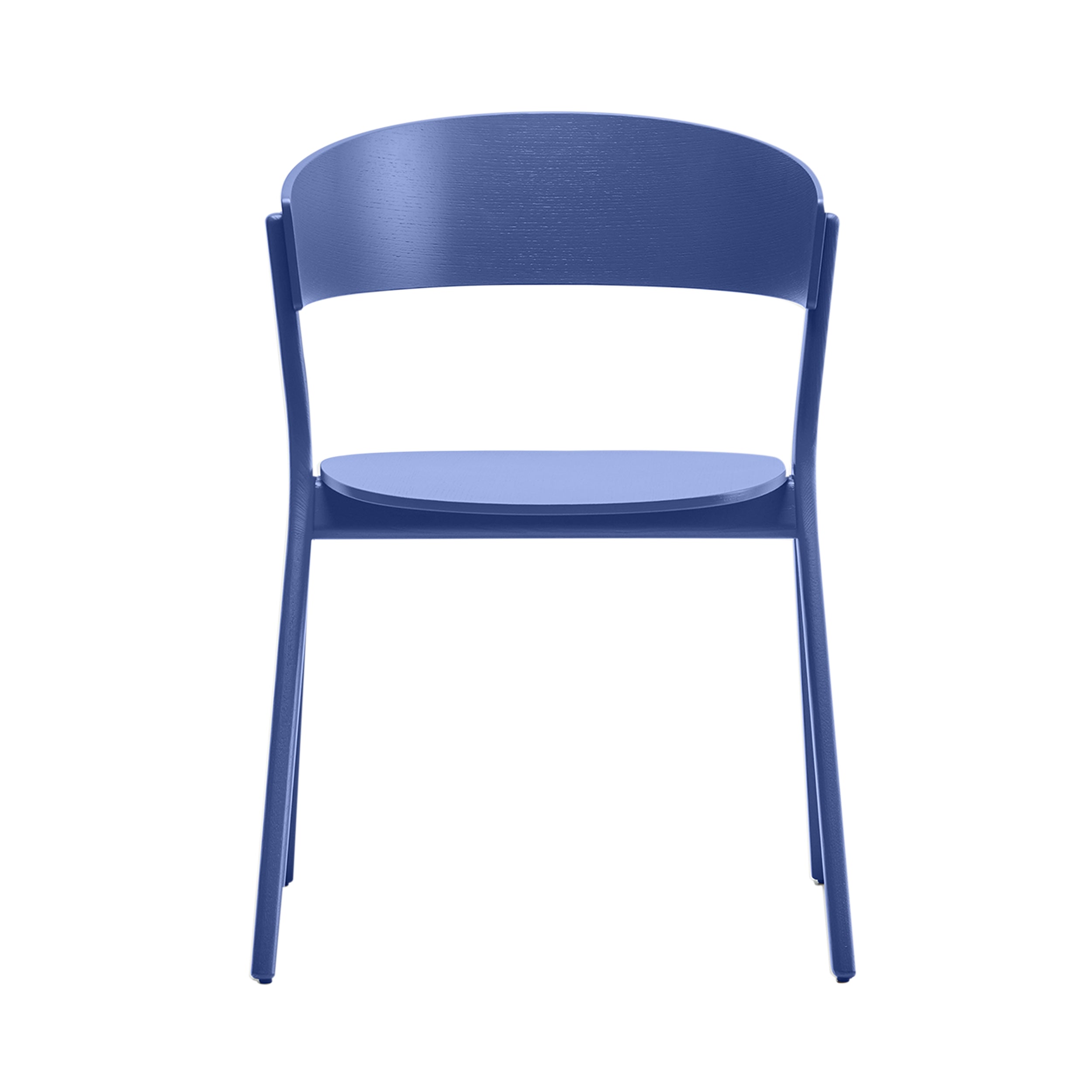 Circus Wood Chair: Marine Blue + Without Seat Pad