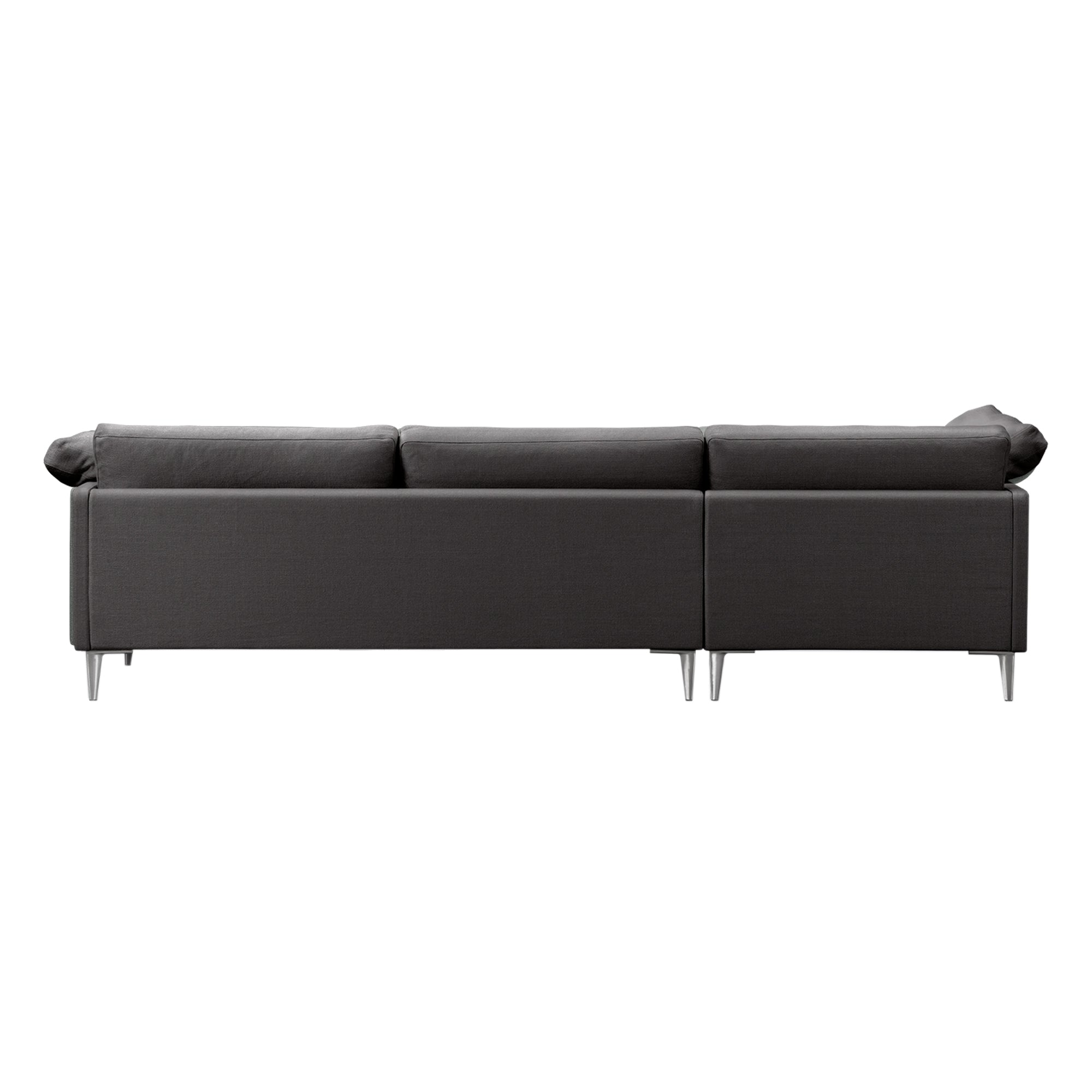 EJ295 Chaise Sofa: Small + Chrome 