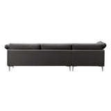 EJ295 Chaise Sofa: Small + Chrome 