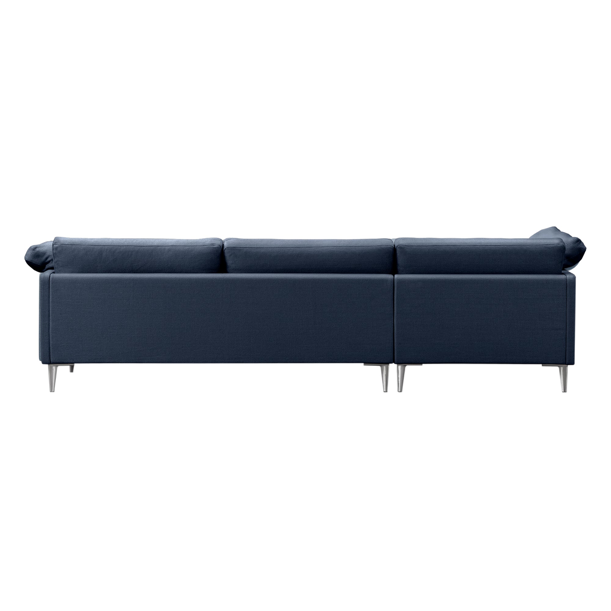 EJ295 Chaise Sofa: Small + Chrome 