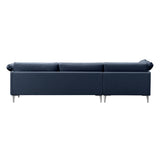 EJ295 Chaise Sofa: Small + Chrome 