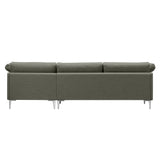 EJ295 Chaise Sofa: Large + Chrome + Right