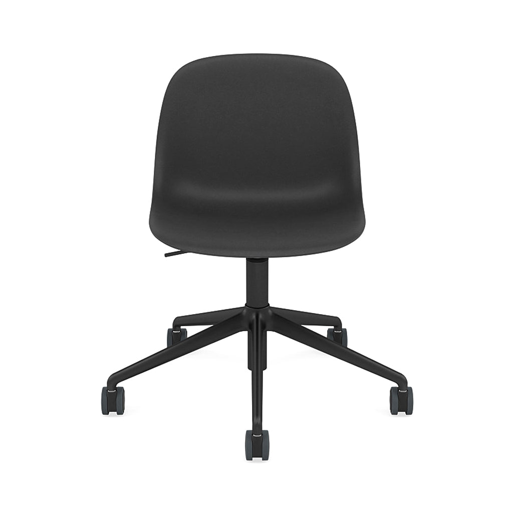 Fiber Side Chair: Swivel Base with Gaslift + Castors