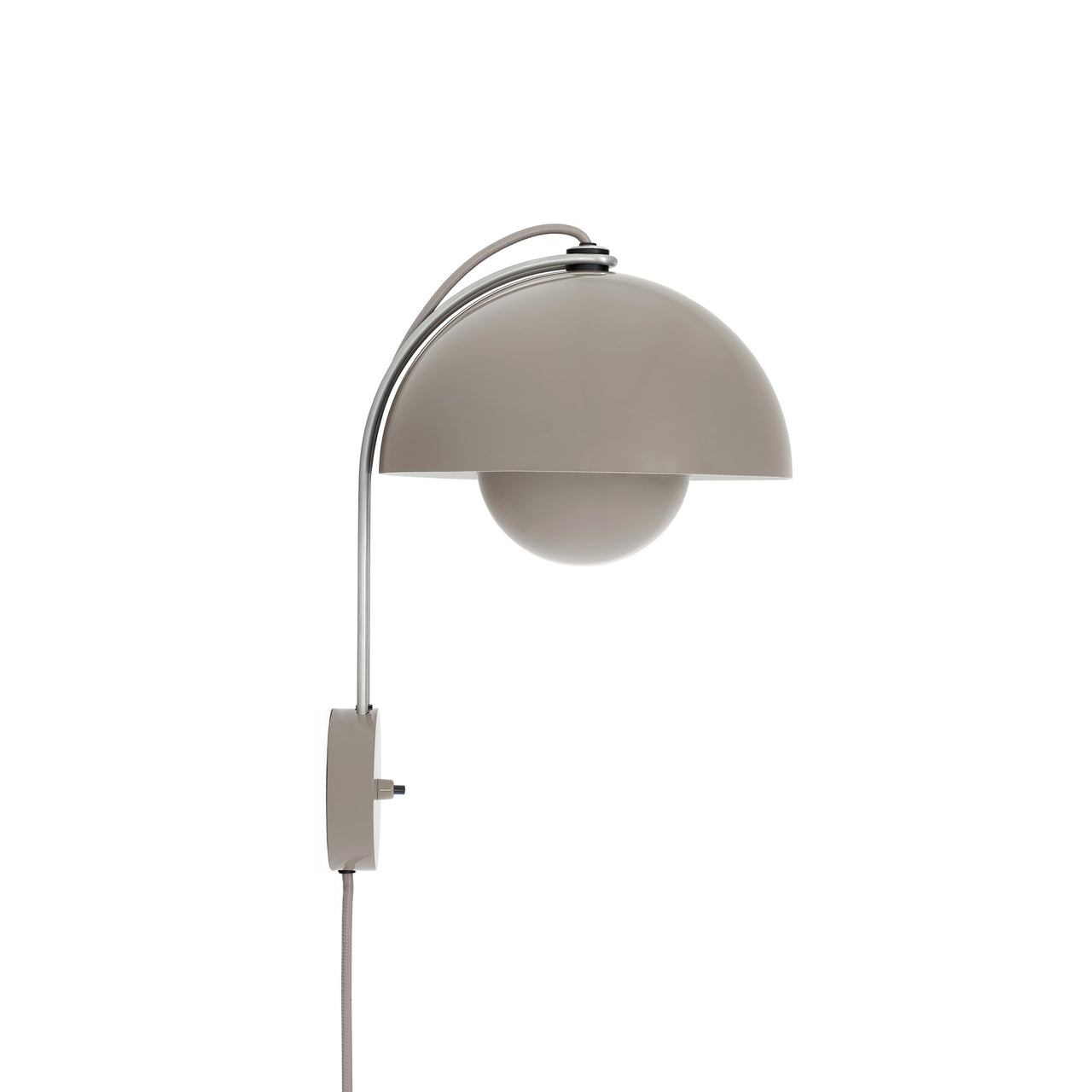 Flowerpot Wall Lamp VP8: Grey Beige