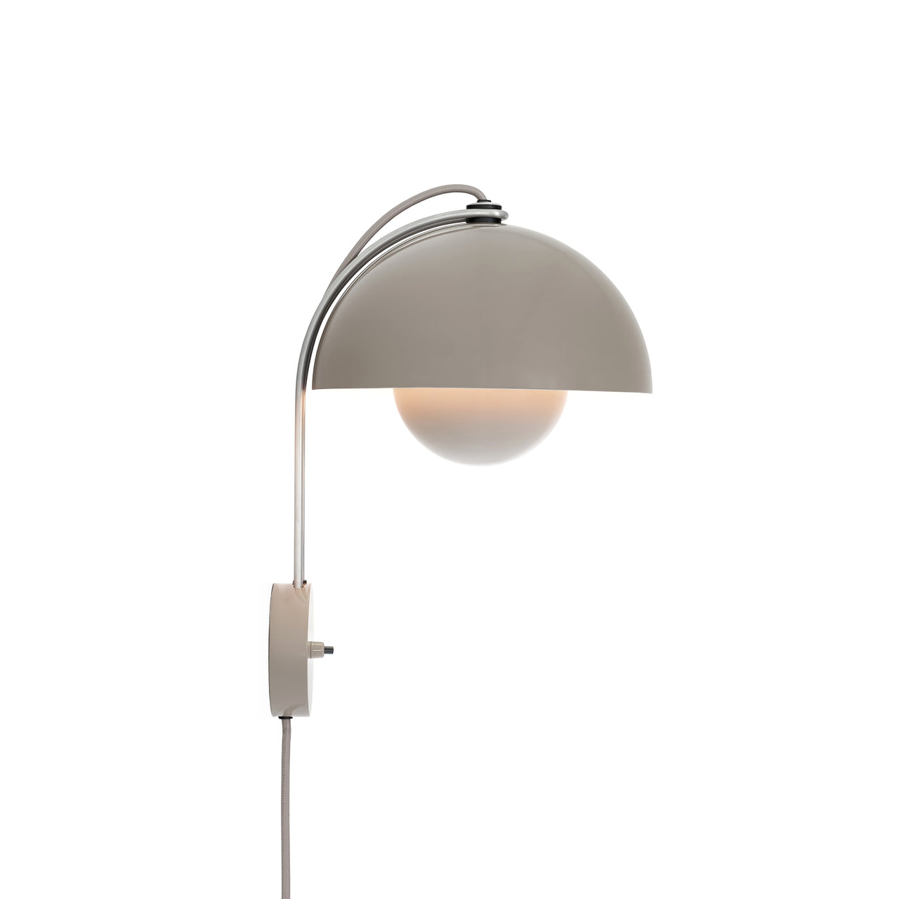 Flowerpot Wall Lamp VP8: Grey Beige