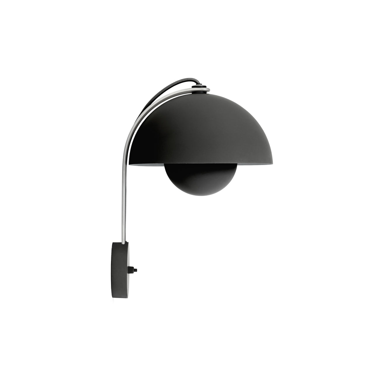 Flowerpot Wall Lamp VP8: Matte Black