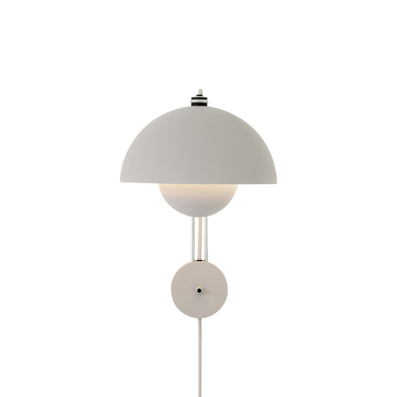 Flowerpot Wall Lamp VP8: Matte Light Grey