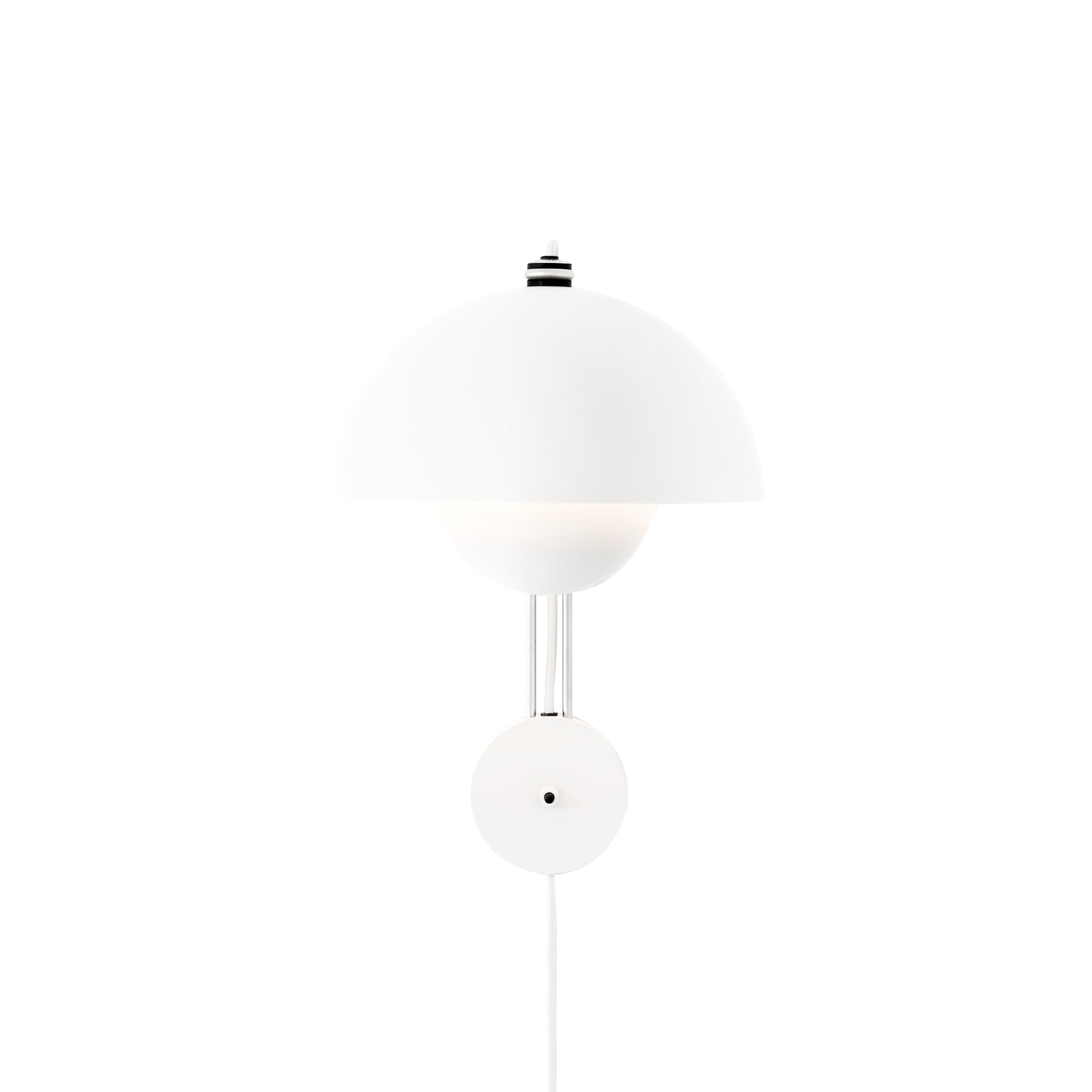 Flowerpot Wall Lamp VP8: Matte White