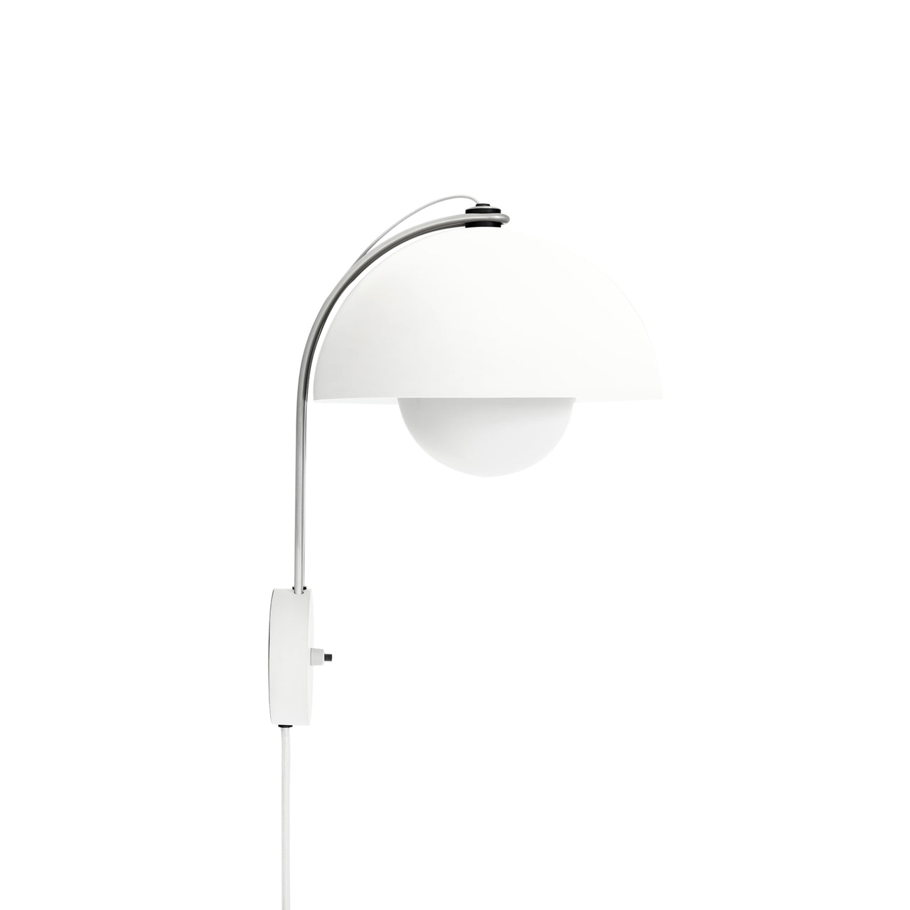 Flowerpot Wall Lamp VP8: Matte White