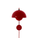 Flowerpot Wall Lamp VP8: Vermilion Red