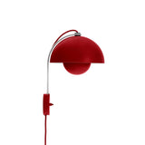 Flowerpot Wall Lamp VP8: Vermilion Red