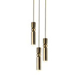 Fulcrum Chandelier: 3 Piece + Gold