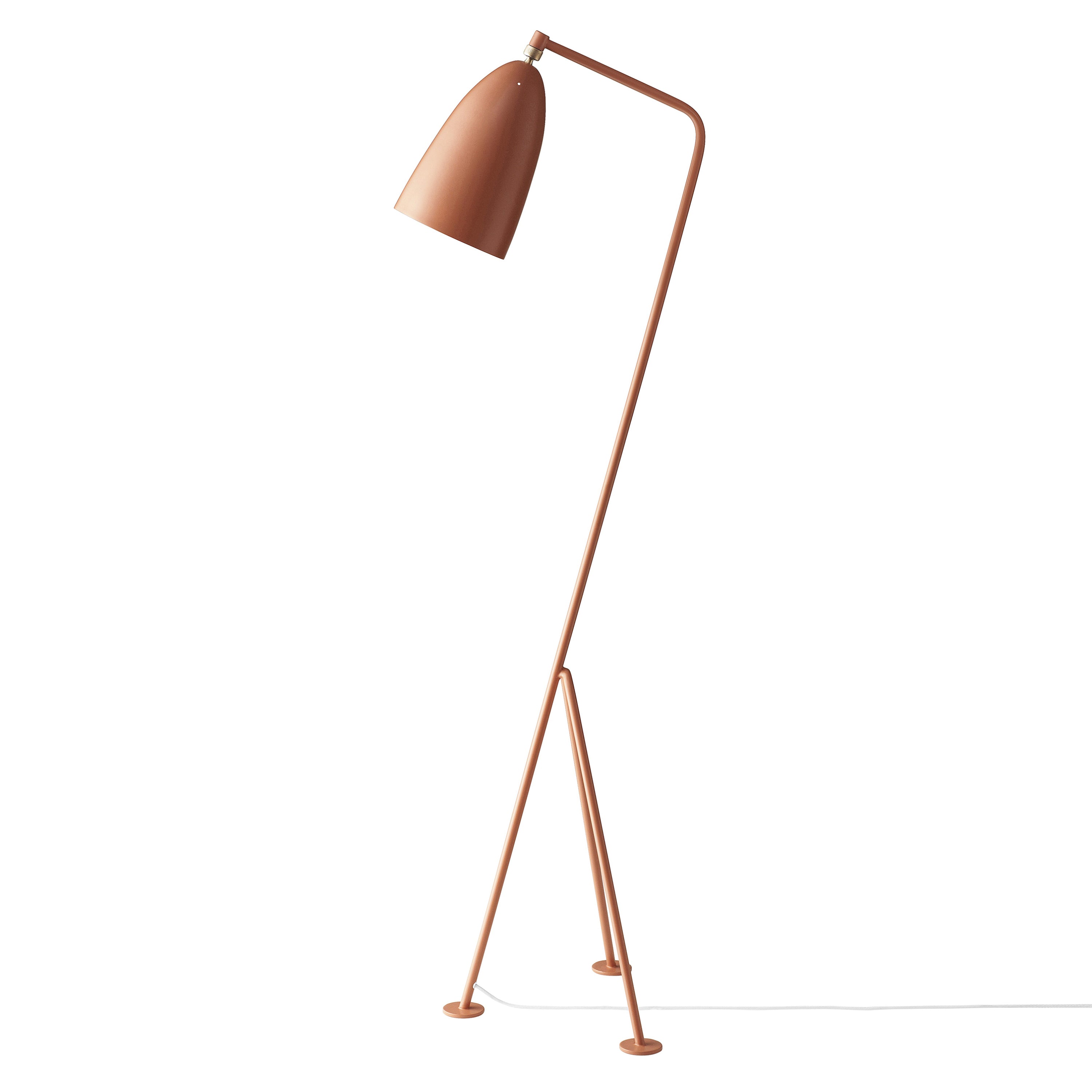 Gräshoppa Floor Lamp: Vintage Red Semi Matt