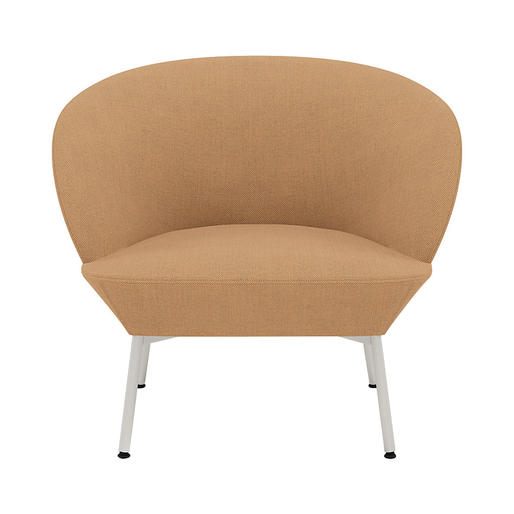 Oslo Lounge Chair: Tube Base + Grey