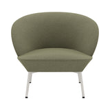 Oslo Lounge Chair: Tube Base + Grey