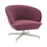 Oslo Lounge Chair: Swivel Base + Grey