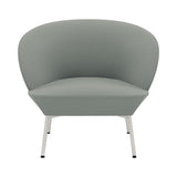 Oslo Lounge Chair: Tube Base + Grey