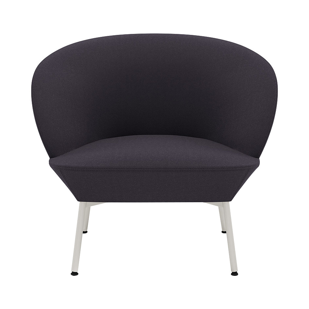 Oslo Lounge Chair: Tube Base + Grey