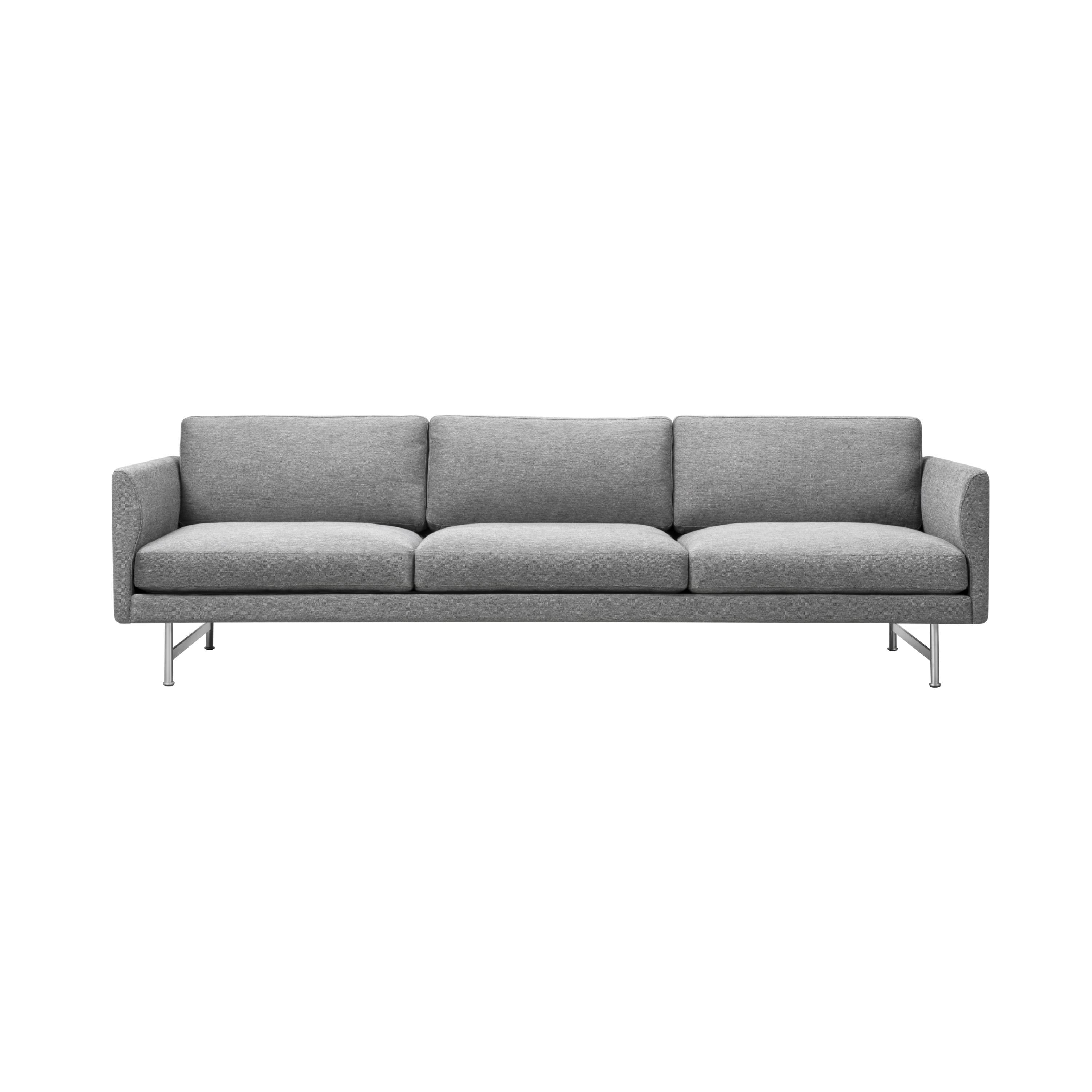 Calmo 3 Seater Sofa: Metal Base + Small - 98.4