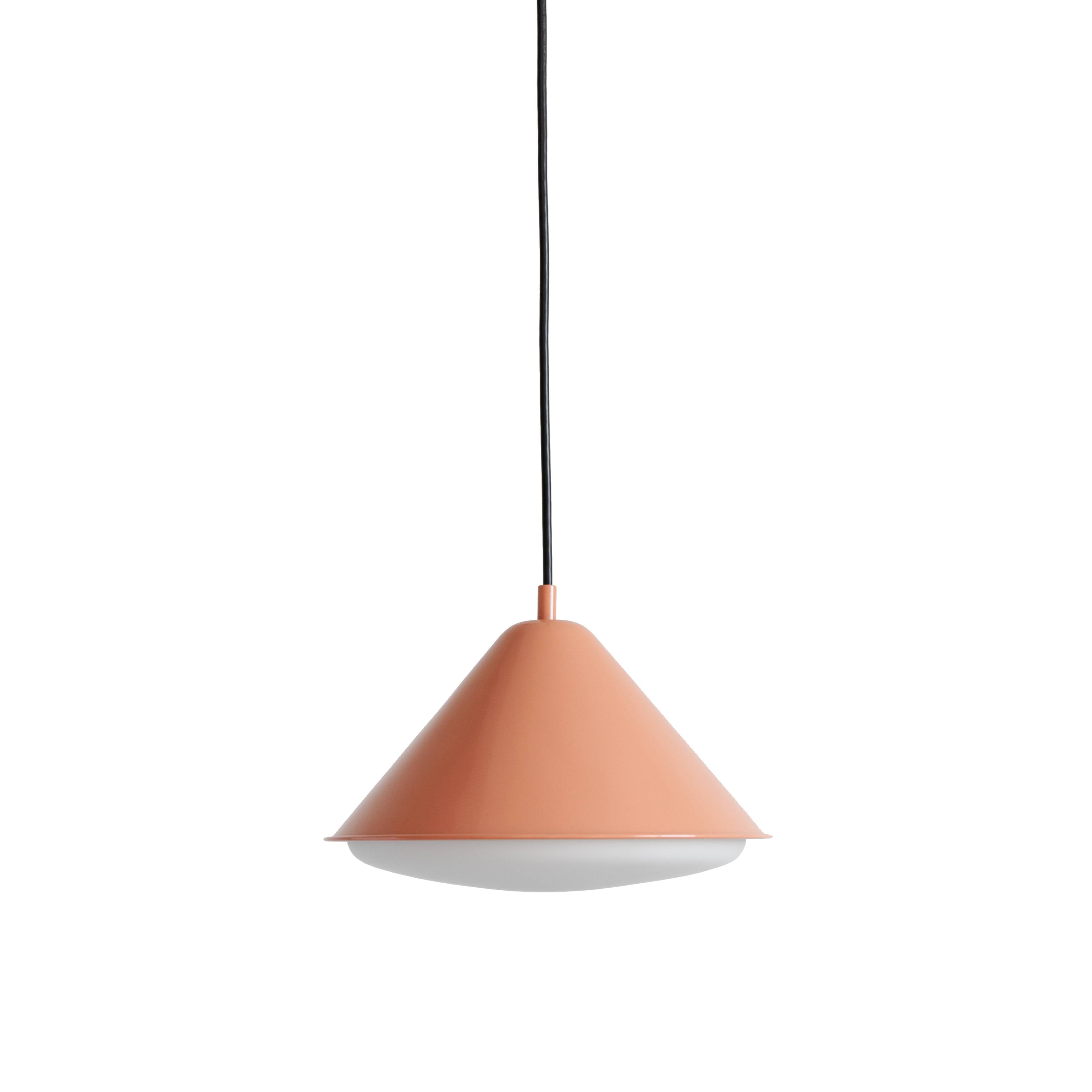 Eave Triangle Pendant: Peach + Black