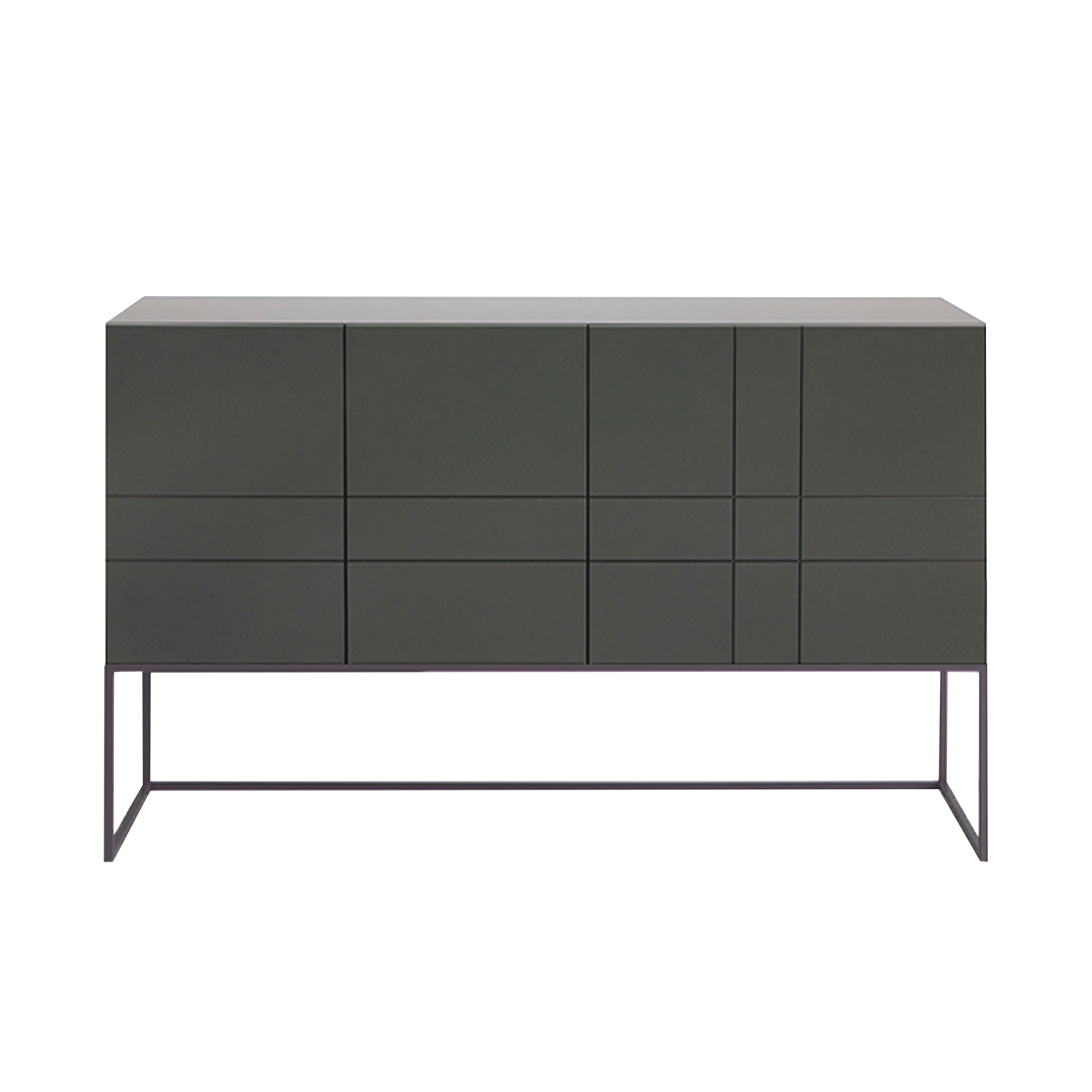 Kilt Light 137 Cabinet with Drawers: Taupe