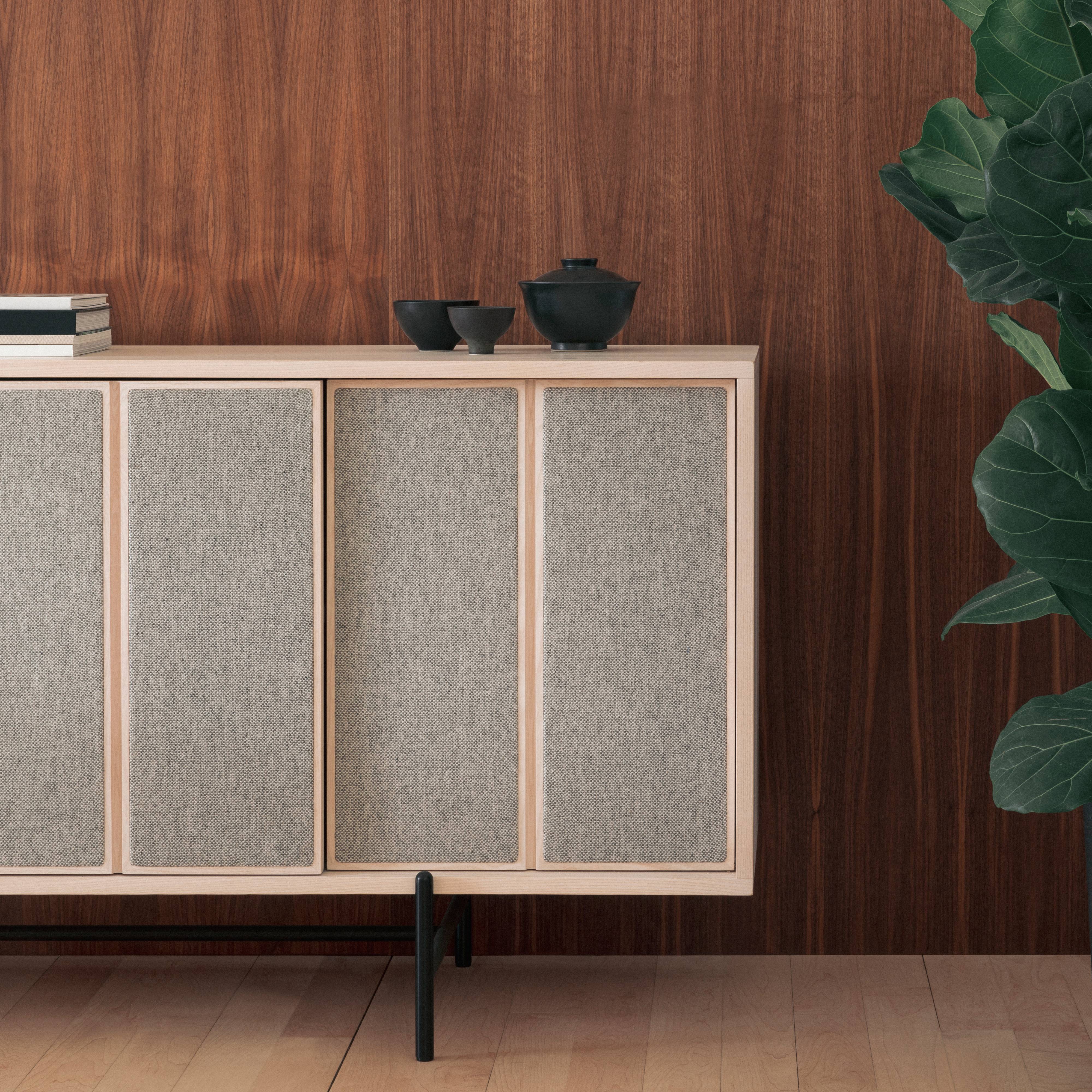 Canvas Large Cabinet: Upholstered