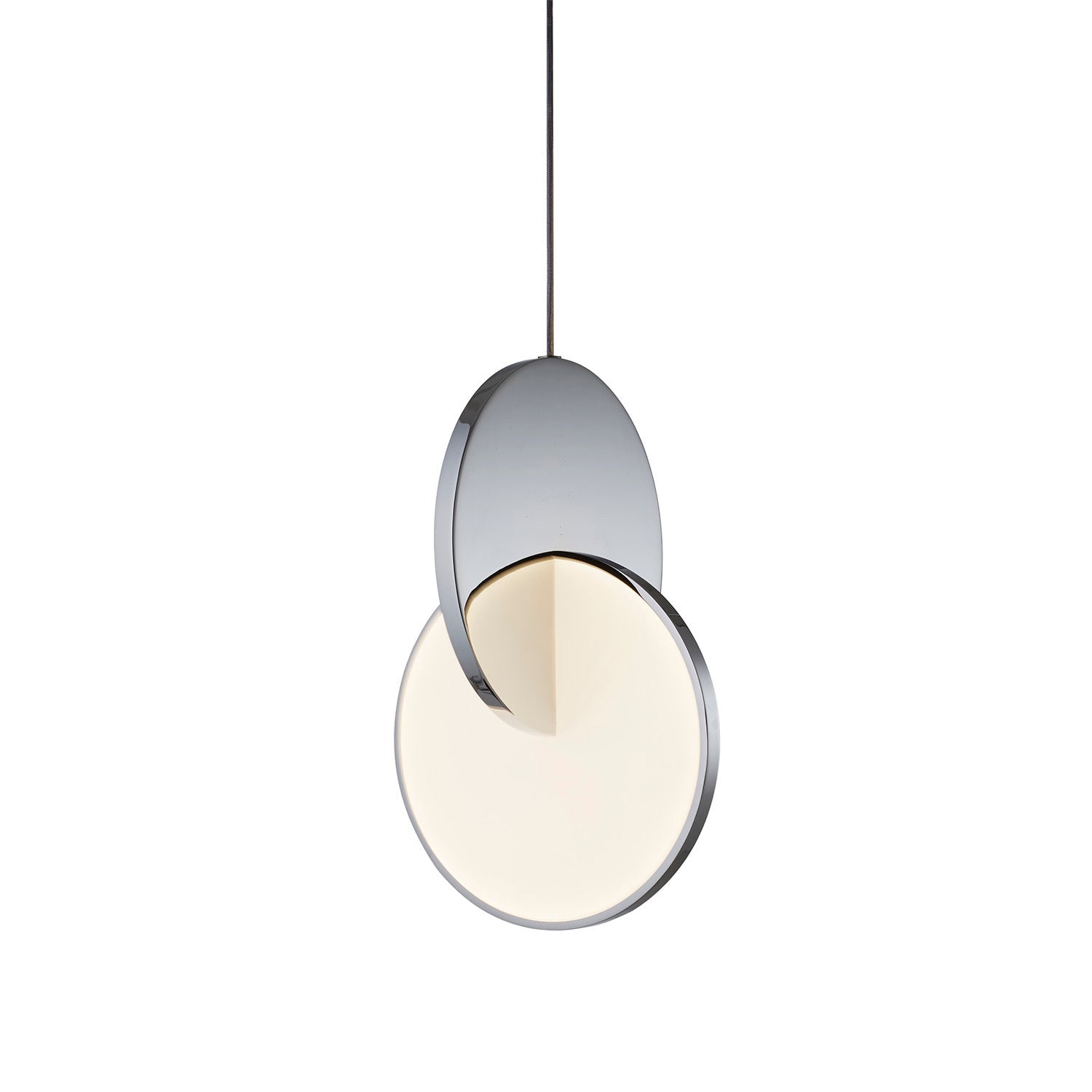 Eclipse Pendant Light: Chrome