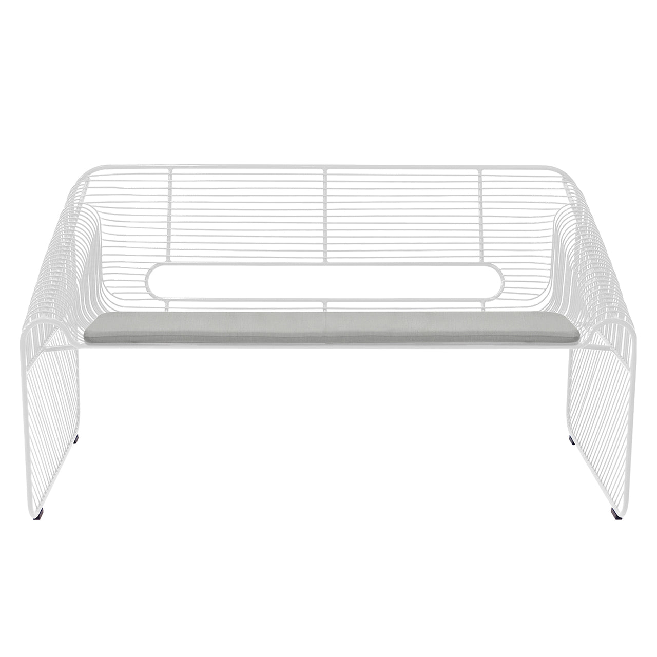 Love Seat: White + With Granite Seat Pad