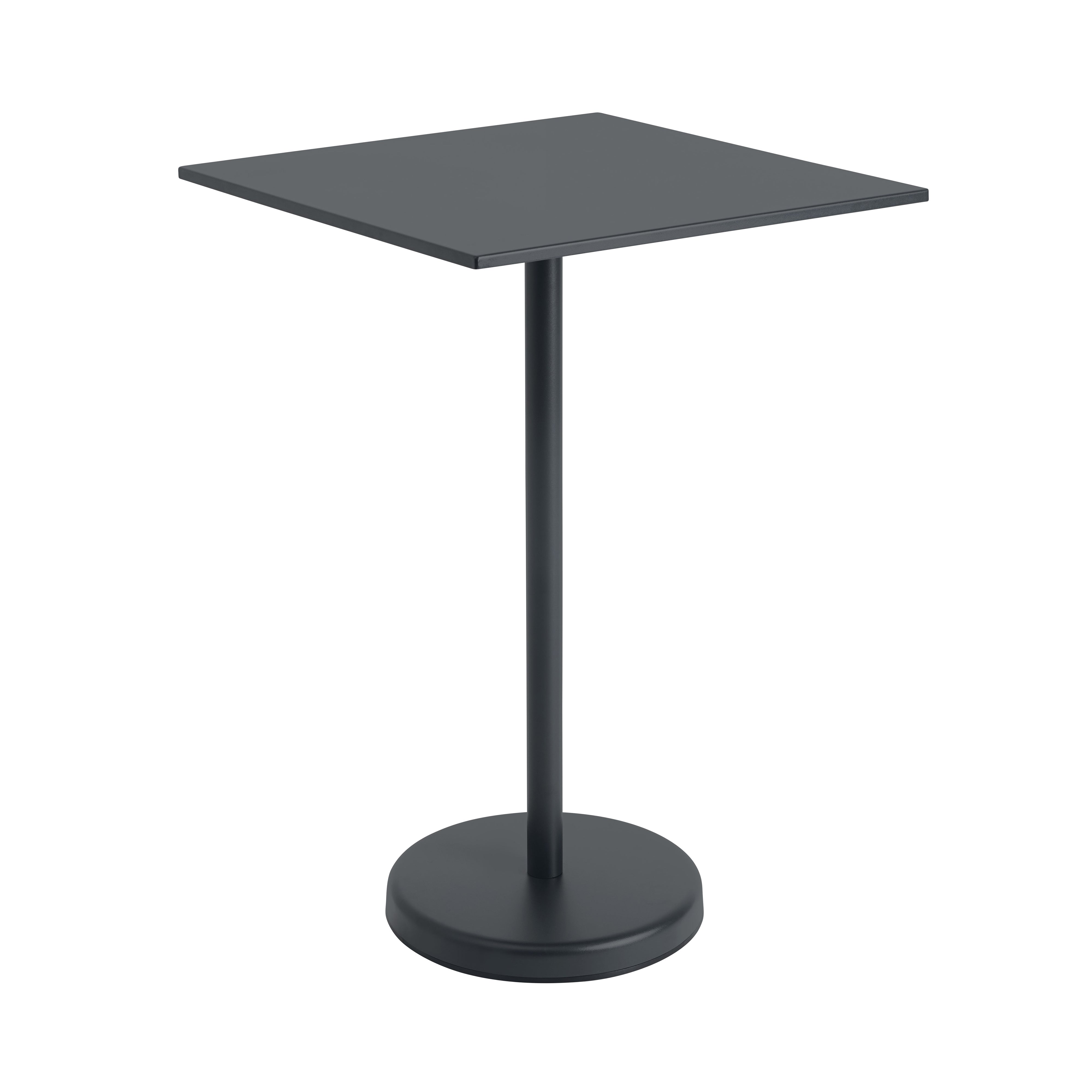 Linear Steel Café Table: Large - 41.3