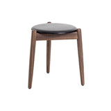 Wohlert Louisiana Stool: Natural Walnut