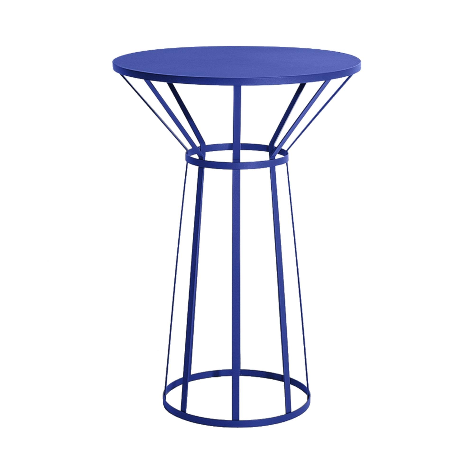 Hollo Bistro Table: Blue