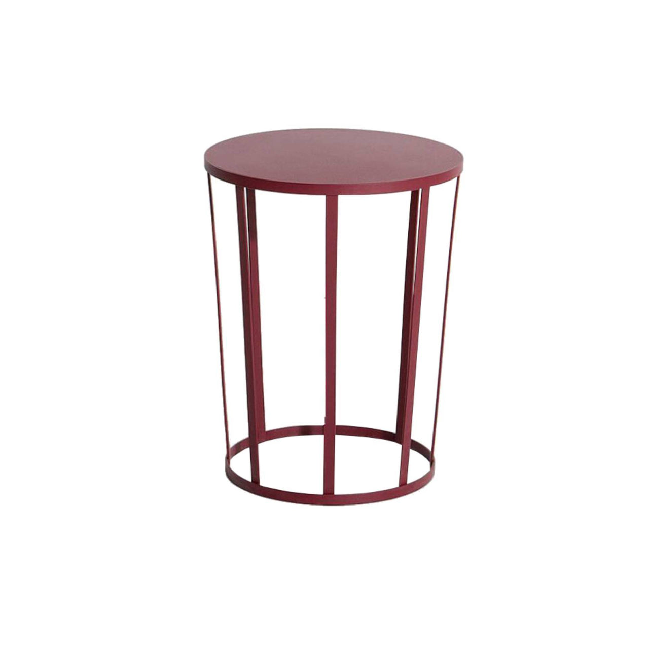 Hollo Side Table/Stool: Burgundy