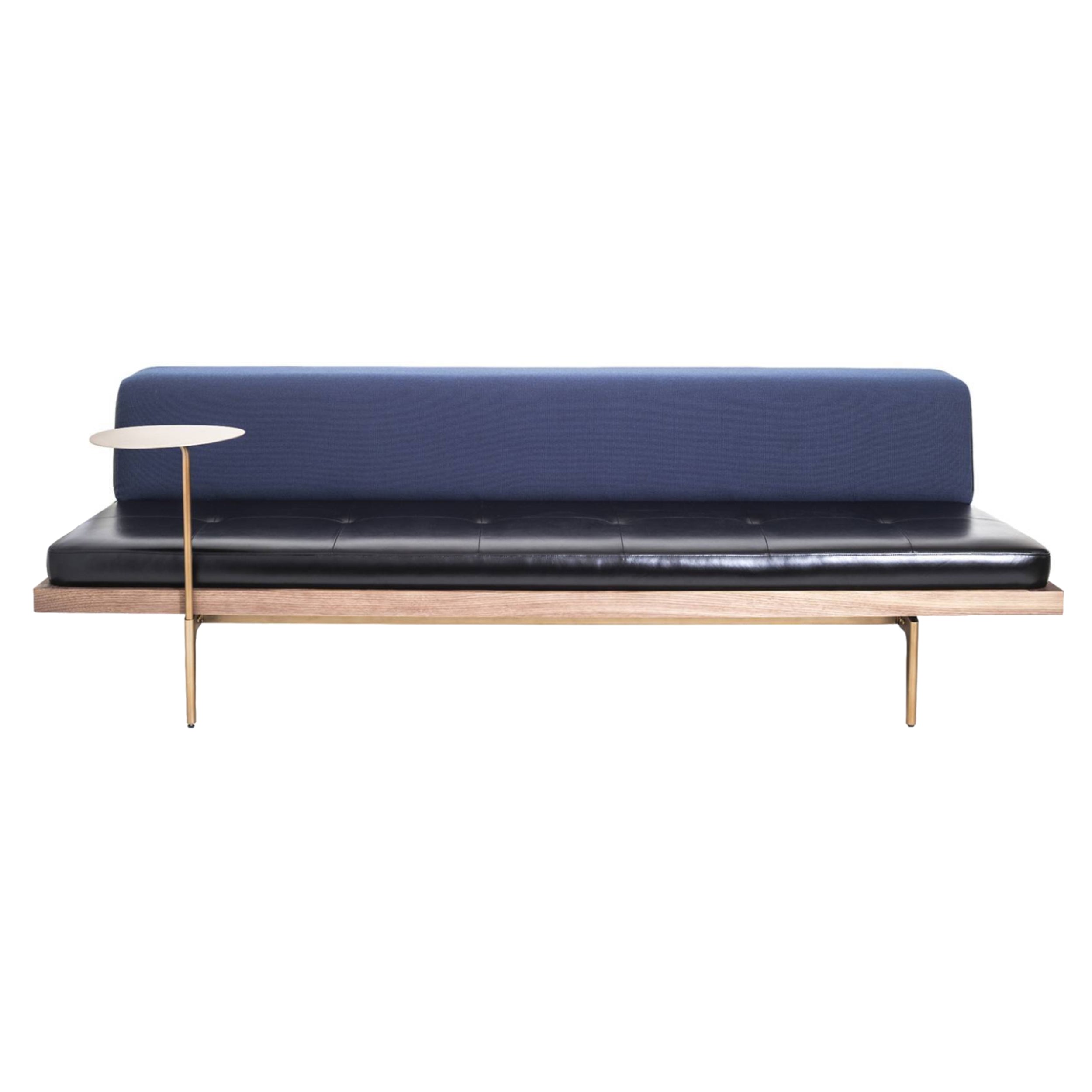 Discipline Sofa: Straight + Natural Oak