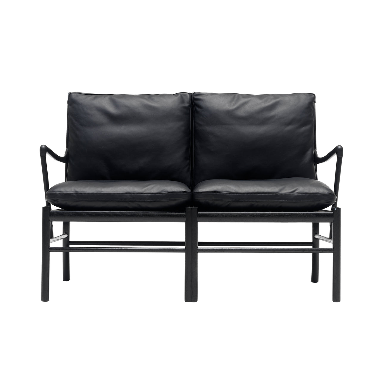 OW149-2 Colonial Sofa: Black Oak