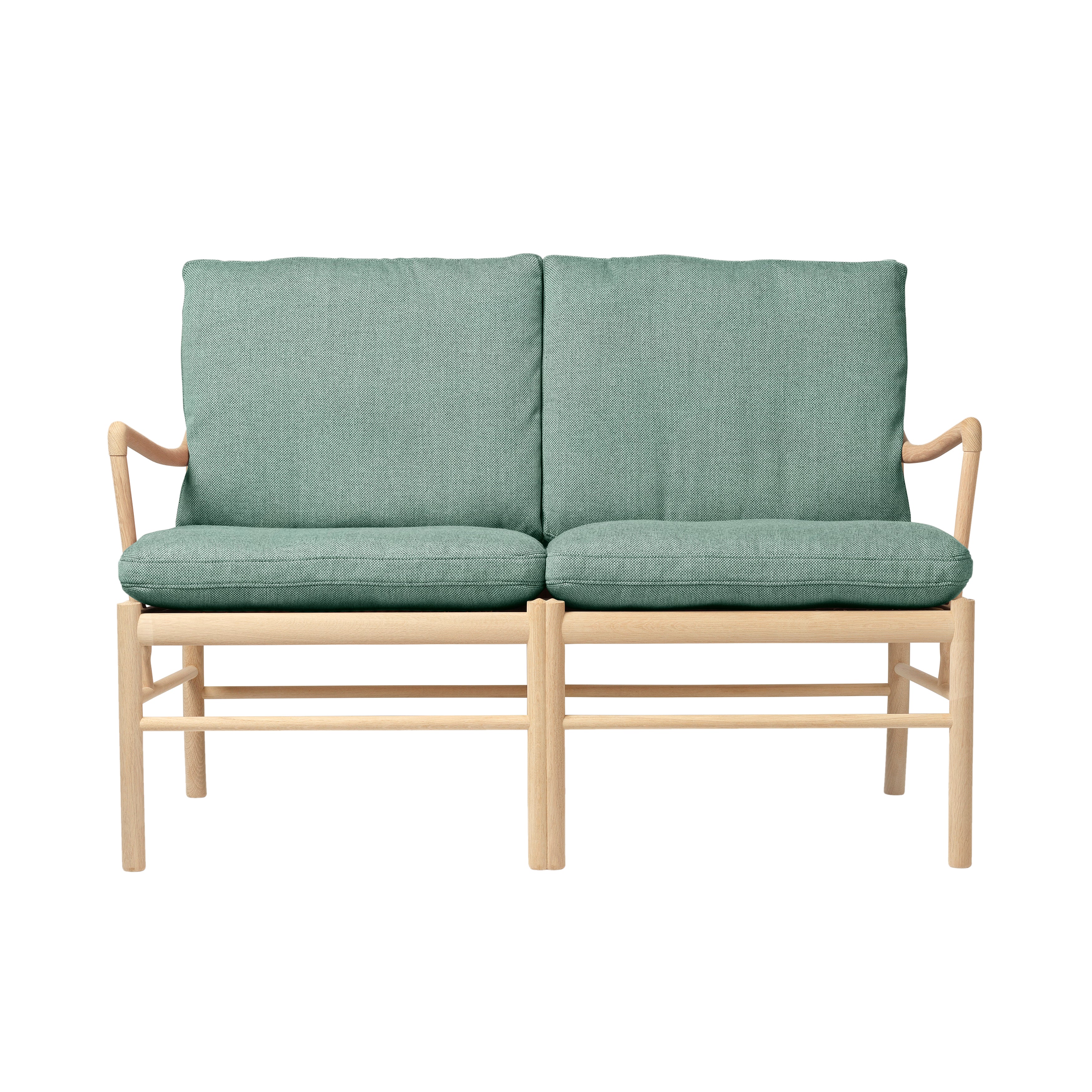 OW149-2 Colonial Sofa: Soaped Oak