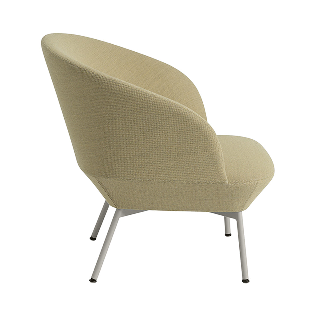 Oslo Lounge Chair: Tube Base + Grey