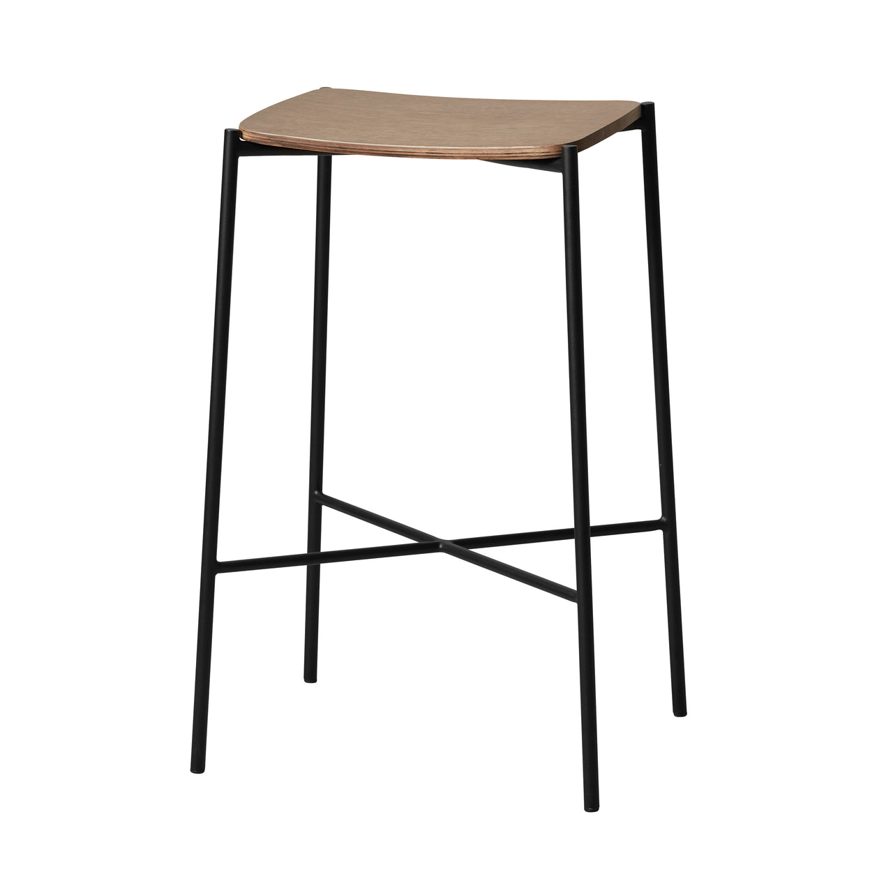 Paragon Bar Stool: Smoked Oak