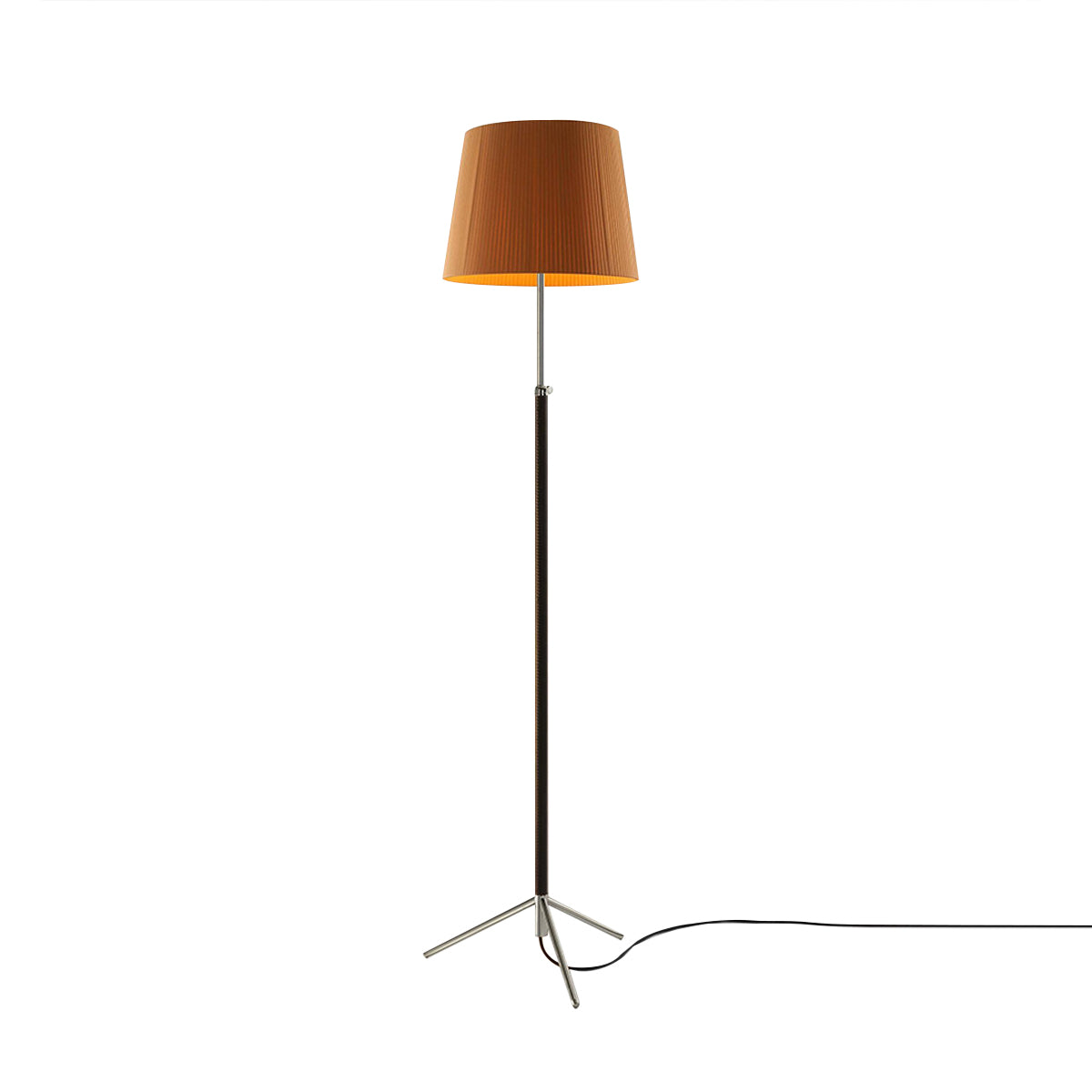 Pie de Salón Floor Lamp: G3 + Chrome-Plated + Mustard