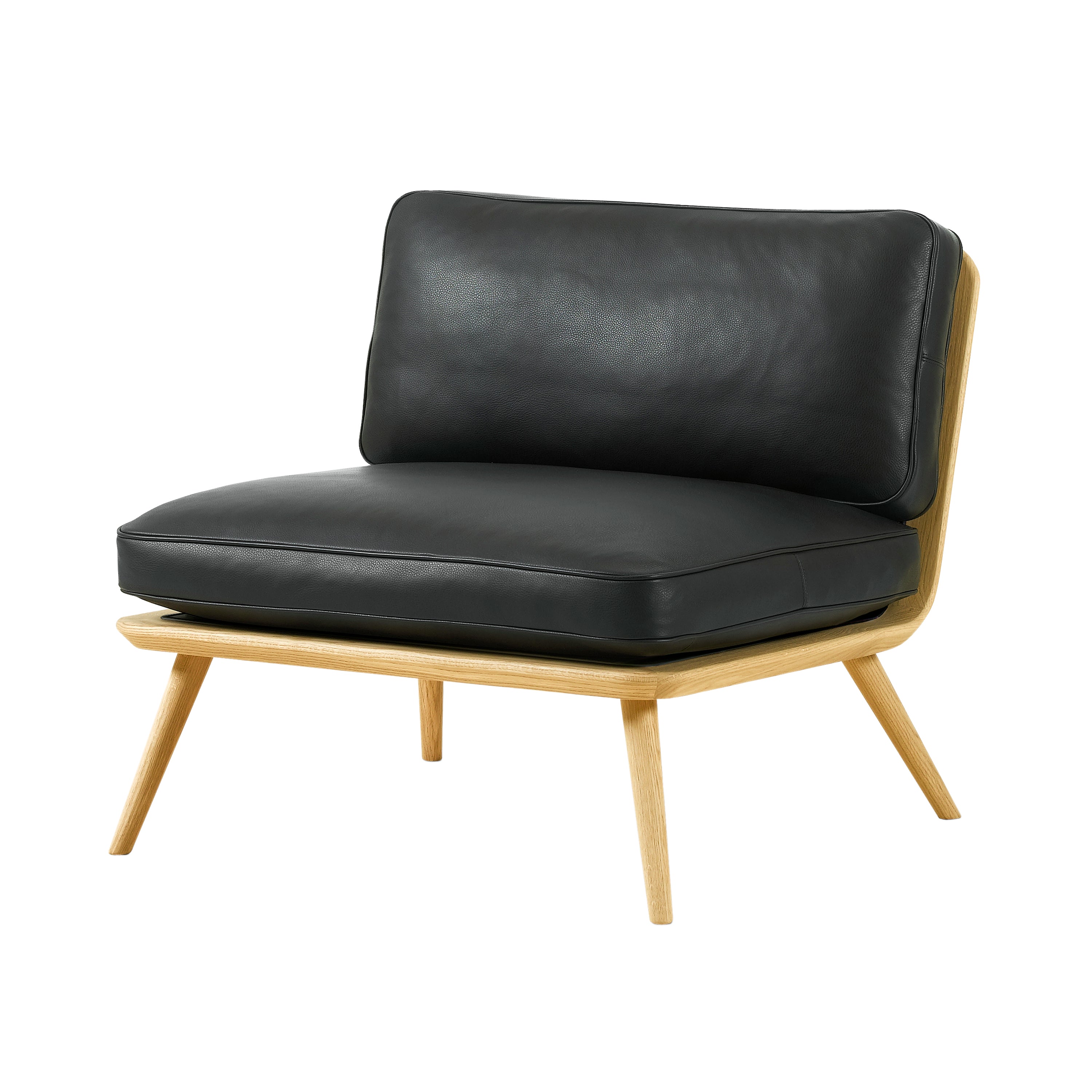 Spine Lounge Suite Chair: Lacquered Oak