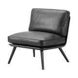 Spine Lounge Suite Chair Petit: Black Lacquered Ash