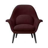 Swoon Lounge Chair: Black Lacquered Oak