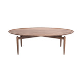 Slow Coffee Table: Natural Walnut + Oval